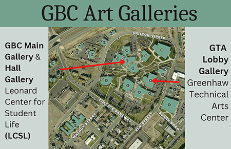Great Basin College art Galley Elko Campus mapgraphic.