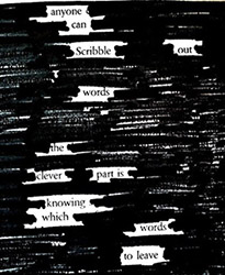 Blackout Poetry 2021 graphic.