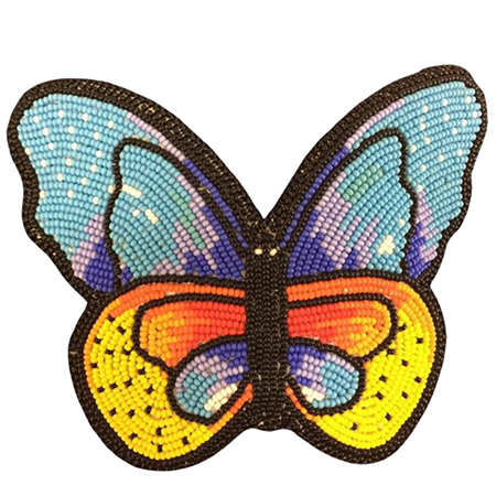 Image of a beaded butterfly.